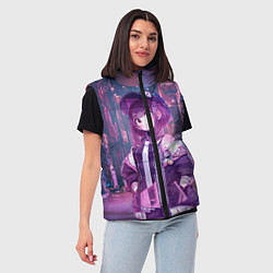 Женский жилет Урарака Очако, цвет: 3D-светло-серый — фото 2