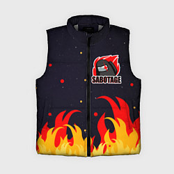 Женский жилет Among Us Sabotage, цвет: 3D-светло-серый
