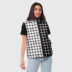 Женский жилет Разносторонняя сетка Fumrre, цвет: 3D-черный — фото 2