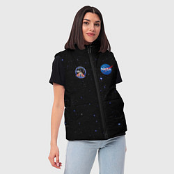 Женский жилет NaSa Space Космос Наса, цвет: 3D-красный — фото 2