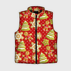 Женский жилет С Новым Годом!, цвет: 3D-черный