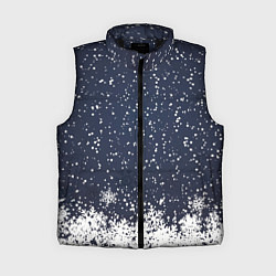 Женский жилет Атмосфера нового года, цвет: 3D-черный