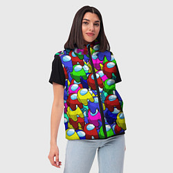 Женский жилет AMONG US, цвет: 3D-красный — фото 2