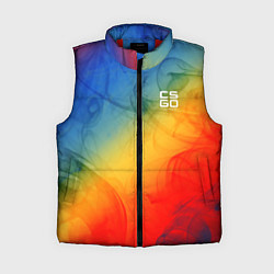 Женский жилет Cs:go Marble Fade Мраморный Градиент, цвет: 3D-красный