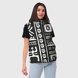 Женский жилет Этнический узор, цвет: 3D-черный — фото 2