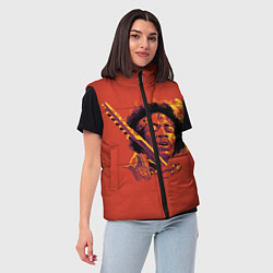 Женский жилет Джимми Хендрикс, цвет: 3D-черный — фото 2