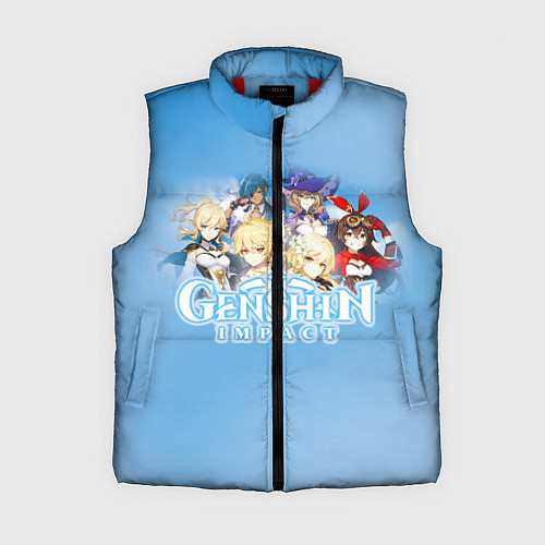 Женский жилет Genshin Impact / 3D-Красный – фото 1