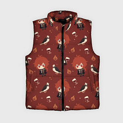 Женский жилет Genshin Impact, цвет: 3D-черный