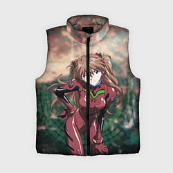 Женский жилет Аска Евангелион, цвет: 3D-светло-серый