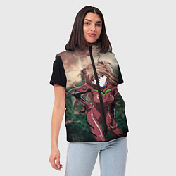 Женский жилет Аска Евангелион, цвет: 3D-светло-серый — фото 2