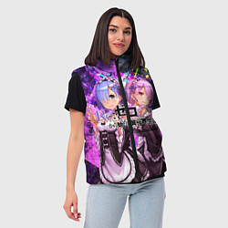 Женский жилет Re:Zero Жизнь с нуля, цвет: 3D-черный — фото 2