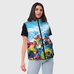 Женский жилет Палитра сноуборд, цвет: 3D-черный — фото 2