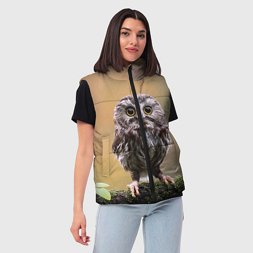 Женский жилет СОВЕНОК / 3D-Светло-серый – фото 3