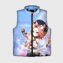 Женский жилет Genshin Impact, цвет: 3D-черный