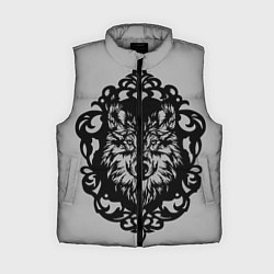 Женский жилет Благородный серый волк, цвет: 3D-светло-серый