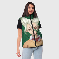 Женский жилет Доктор Стоун, цвет: 3D-черный — фото 2