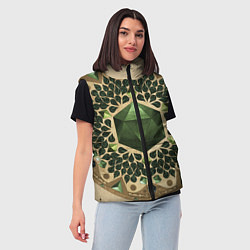 Женский жилет DnD Dices: Pattern, цвет: 3D-красный — фото 2