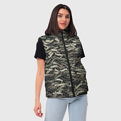 Женский жилет Камуфляж - Серёга, цвет: 3D-светло-серый — фото 2