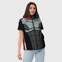 Женский жилет КОСТЮМ N7 MASS EFFECT N7 М, цвет: 3D-красный — фото 2