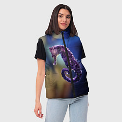 Женский жилет Морской конёк, цвет: 3D-черный — фото 2