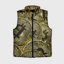 Женский жилет БИТКОИНЫ МОНЕТЫ, цвет: 3D-красный