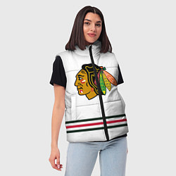 Женский жилет Чикаго Блэкхокс Форма1, цвет: 3D-черный — фото 2