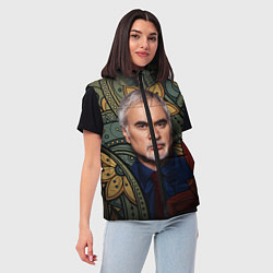 Женский жилет Меладзе Цветы Мандала, цвет: 3D-красный — фото 2