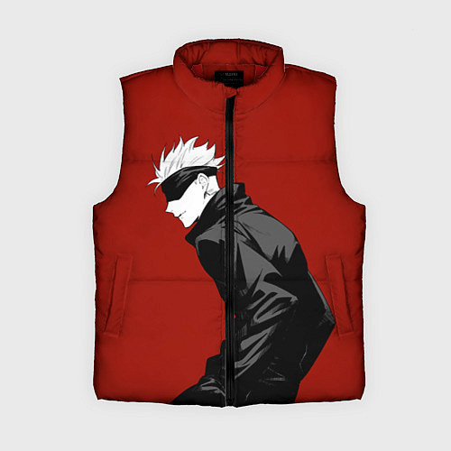 Женский жилет Годжо Магическая Битва арт02 / 3D-Красный – фото 1