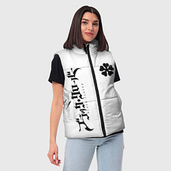 Женский жилет Черный клеывер аниме, цвет: 3D-черный — фото 2