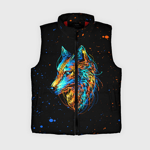 Женский жилет КРАСОЧНЫЙ ВОЛК / 3D-Красный – фото 1
