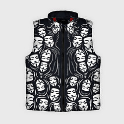 Женский жилет Анонимусы надбисиси линии, цвет: 3D-красный
