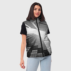 Женский жилет Минимализм, цвет: 3D-черный — фото 2