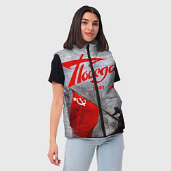 Женский жилет 9 мая День победы, цвет: 3D-черный — фото 2