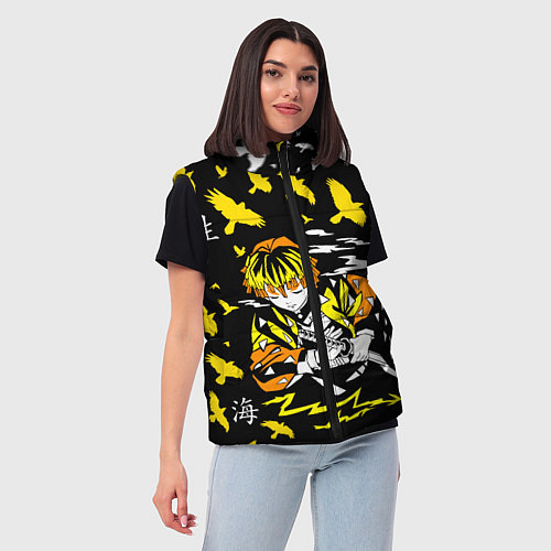 Женский жилет ЗЕНИЦУ АГАЦУМА / 3D-Светло-серый – фото 3