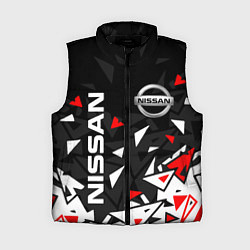 Женский жилет NISSAN НИССАН ОСКОЛКИ, цвет: 3D-черный
