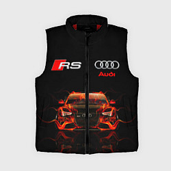 Женский жилет AUDI RS 5 FIRE АУДИ РС 5, цвет: 3D-красный