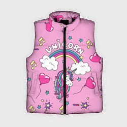 Женский жилет Единорог Радужный