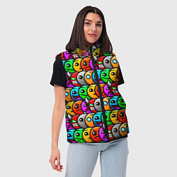 Женский жилет Geometry Dash: Pattern Z, цвет: 3D-красный — фото 2