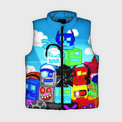 Женский жилет Geometry Dash, цвет: 3D-светло-серый