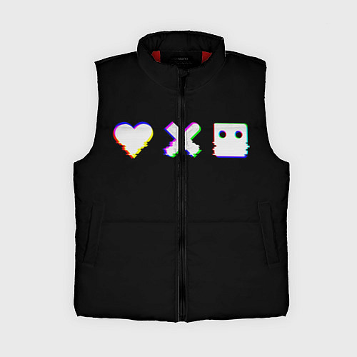 Женский жилет Love Death and Robots Glitch / 3D-Красный – фото 1