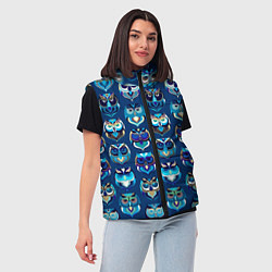 Женский жилет Совы, цвет: 3D-светло-серый — фото 2
