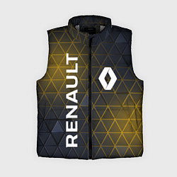 Женский жилет RENAULT РЕНО ЖЕЛТАЯ ГЕОМЕТРИЯ, цвет: 3D-светло-серый