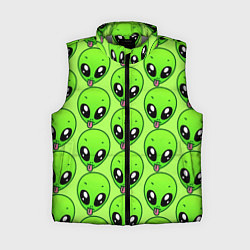 Женский жилет Инопланетяне, цвет: 3D-светло-серый