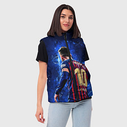 Женский жилет Leo Messi Лео Месси 10, цвет: 3D-черный — фото 2