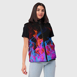 Женский жилет ТРИ ОГНЯ FIRE СИНИЙ ОГОНЬ, цвет: 3D-светло-серый — фото 2