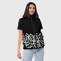 Женский жилет КАЛЛИГРАФИЯ CALLIGRAPHY, цвет: 3D-черный — фото 2