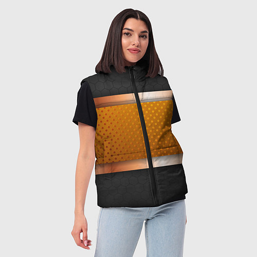 Женский жилет 3d gold black / 3D-Светло-серый – фото 3