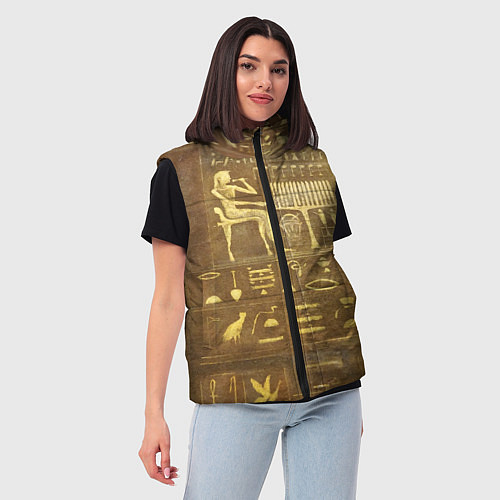 Женский жилет Настенная живопись / 3D-Светло-серый – фото 3