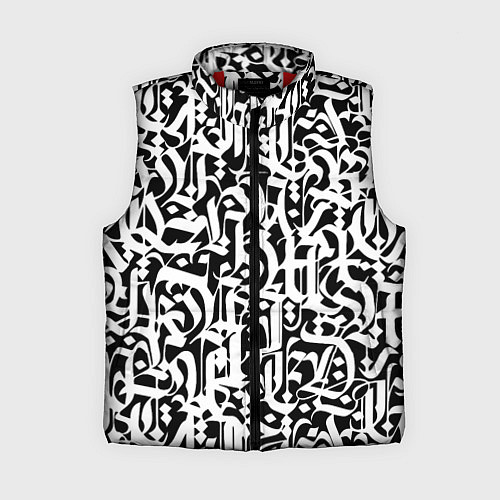 Женский жилет КАЛЛИГРАФИЯ CALLIGRAPHY / 3D-Красный – фото 1