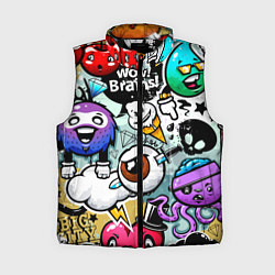 Женский жилет Граффити, цвет: 3D-черный
